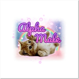 Alpha Male Cat Meme Posters and Art